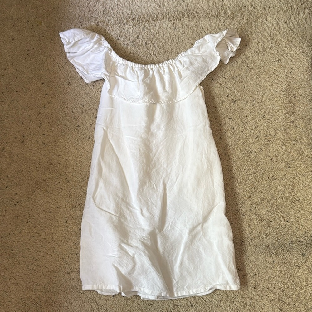 Tommy Bahama Linen-Blend Off-the-Shoulder Dress Sz Small. Lined. Worn once.